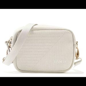 Vooray Gray Sidekick Crossbody Bag Moto Travel Gym Neoprene Weather-Resistant